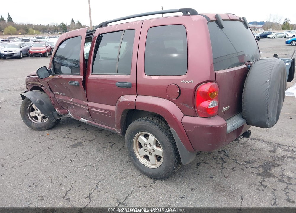 2002 JEEP LIBERTY LIMITED EDITION VIN: 1J4GL58K42W143052