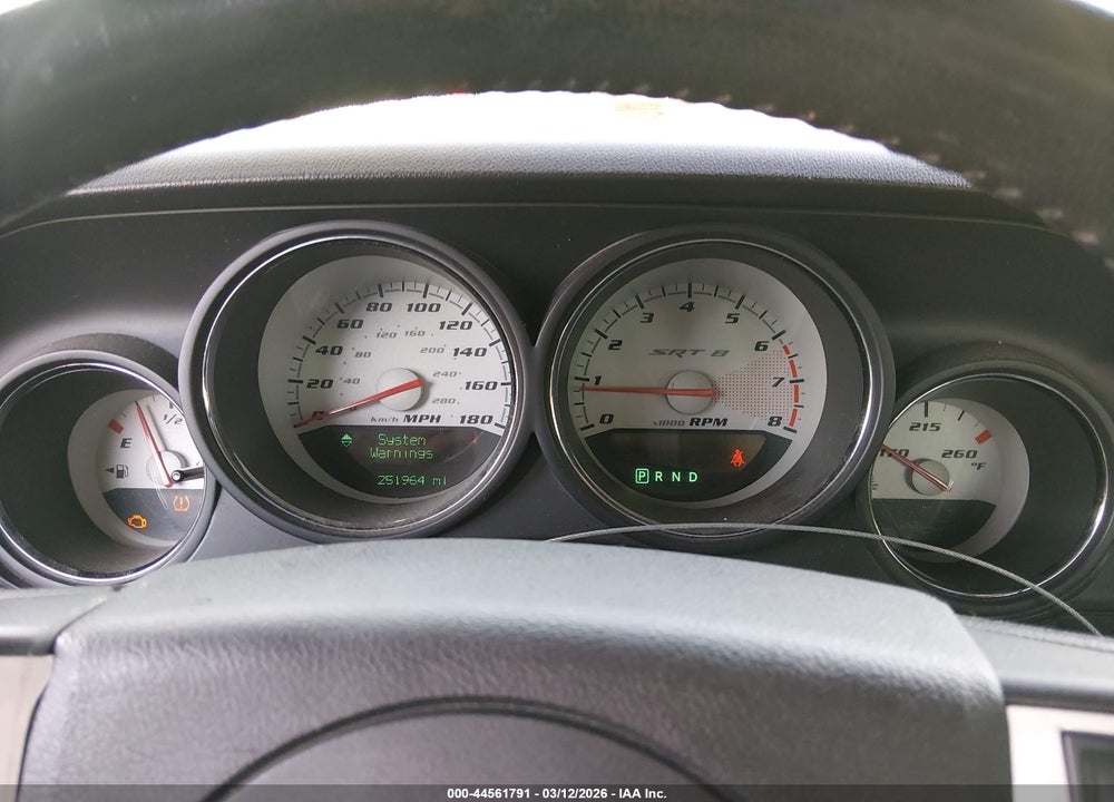2010 DODGE CHALLENGER SRT8 VIN: 2B3CJ7DW6AH289160