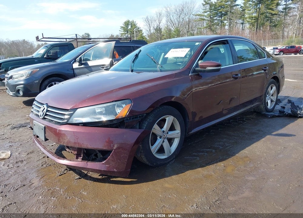 2013 VOLKSWAGEN PASSAT 2.5L SE VIN: 1VWBP7A36DC046438
