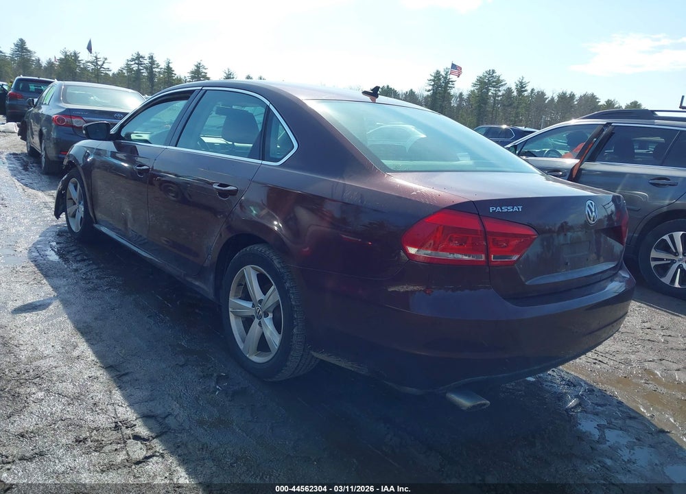 2013 VOLKSWAGEN PASSAT 2.5L SE VIN: 1VWBP7A36DC046438
