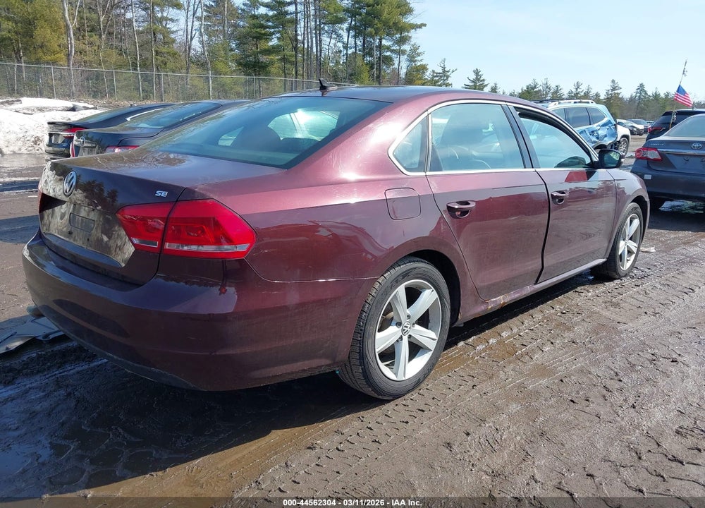 2013 VOLKSWAGEN PASSAT 2.5L SE VIN: 1VWBP7A36DC046438