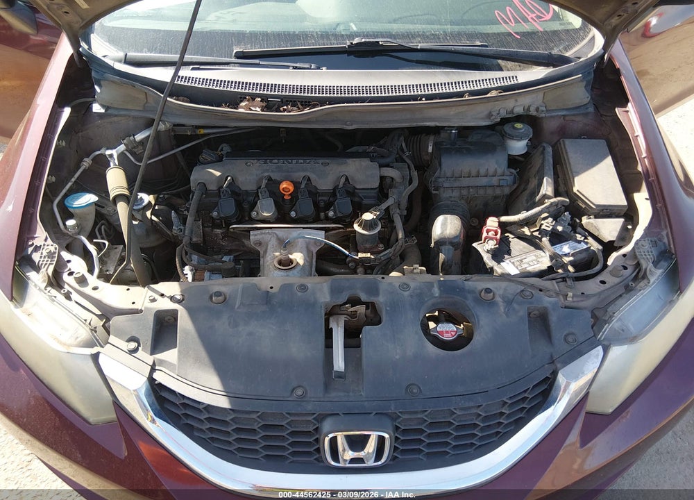 2013 HONDA CIVIC LX VIN: 19XFB2F58DE230269