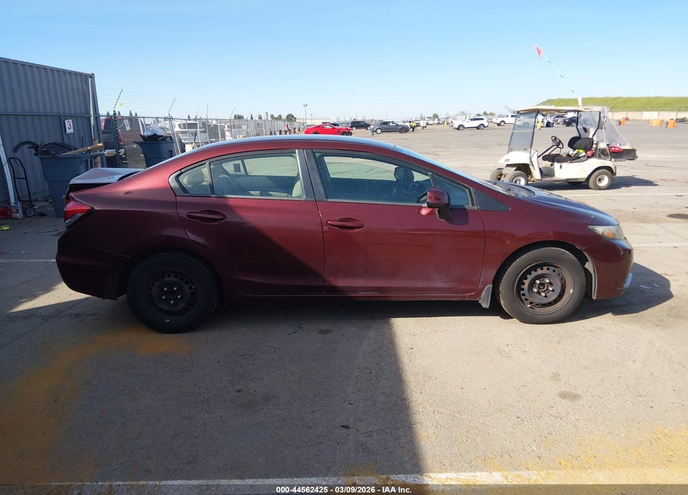 2013 HONDA CIVIC LX VIN: 19XFB2F58DE230269