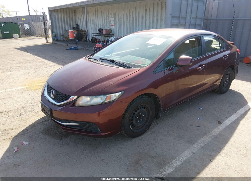2013 HONDA CIVIC LX VIN: 19XFB2F58DE230269