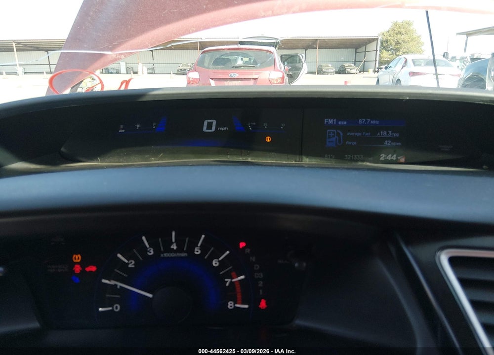 2013 HONDA CIVIC LX VIN: 19XFB2F58DE230269