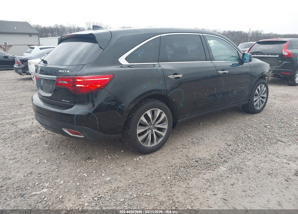 2014 ACURA MDX TECHNOLOGY PACKAGE VIN: 5FRYD4H44EB008373
