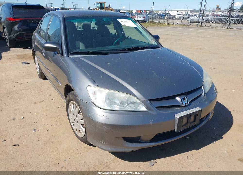 2005 HONDA CIVIC LX VIN: 2HGES16585H532979