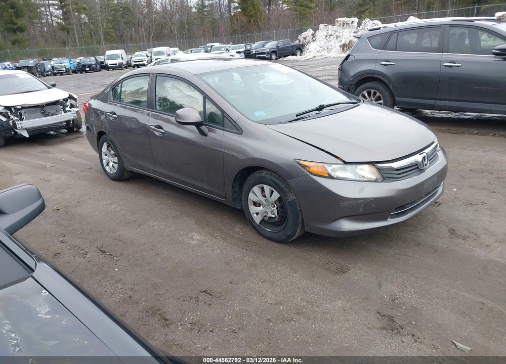 2012 HONDA CIVIC LX VIN: 19XFB2F50CE092838