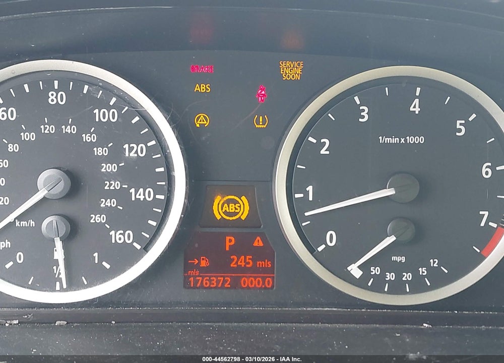 2007 BMW 525I VIN: WBANE53557CW62206