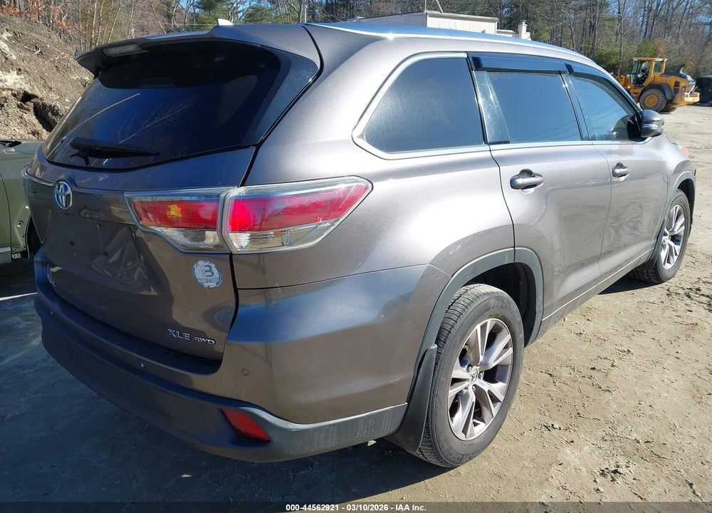 2015 TOYOTA HIGHLANDER XLE V6 VIN: 5TDJKRFH8FS137824