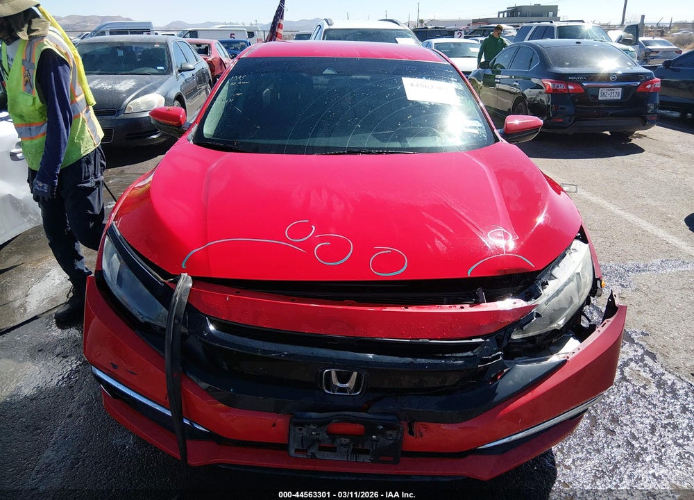 2019 HONDA CIVIC LX VIN: 2HGFC2F6XKH587140