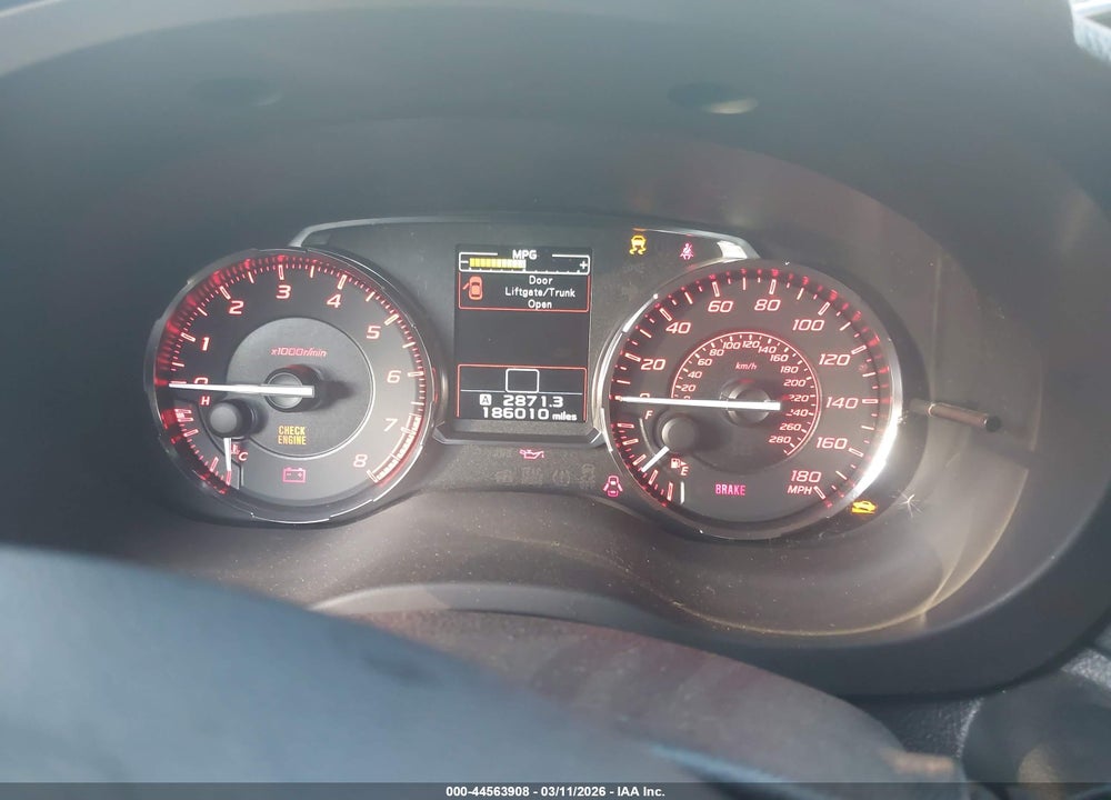 2017 SUBARU WRX LIMITED VIN: JF1VA1L60H9815563