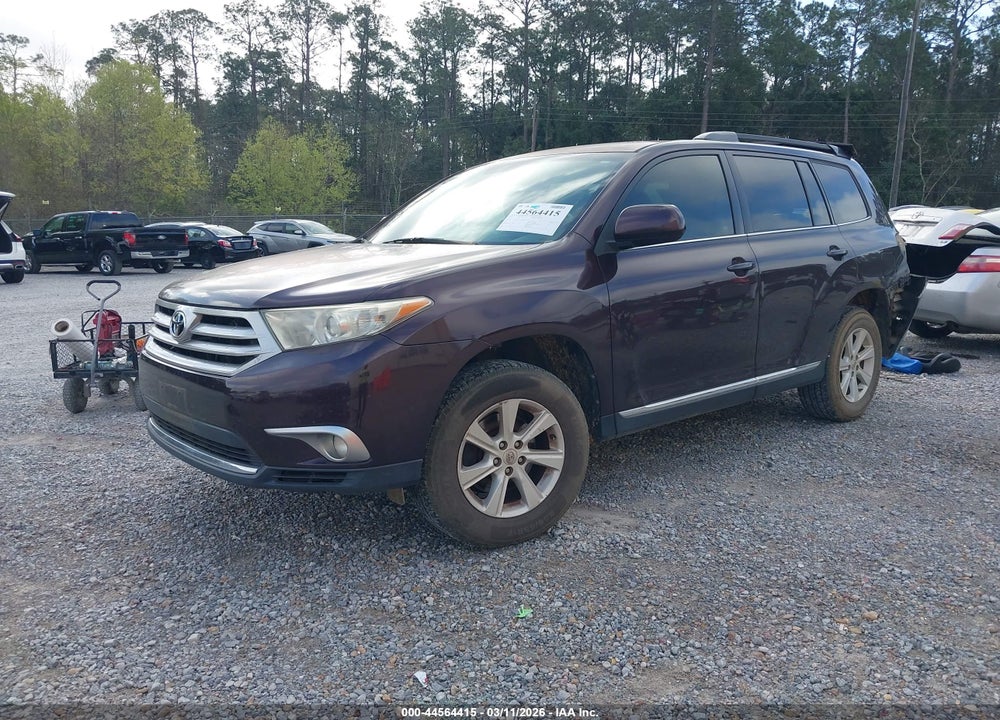 2013 TOYOTA HIGHLANDER PLUS/SE VIN: 5TDZK3EH0DS091596