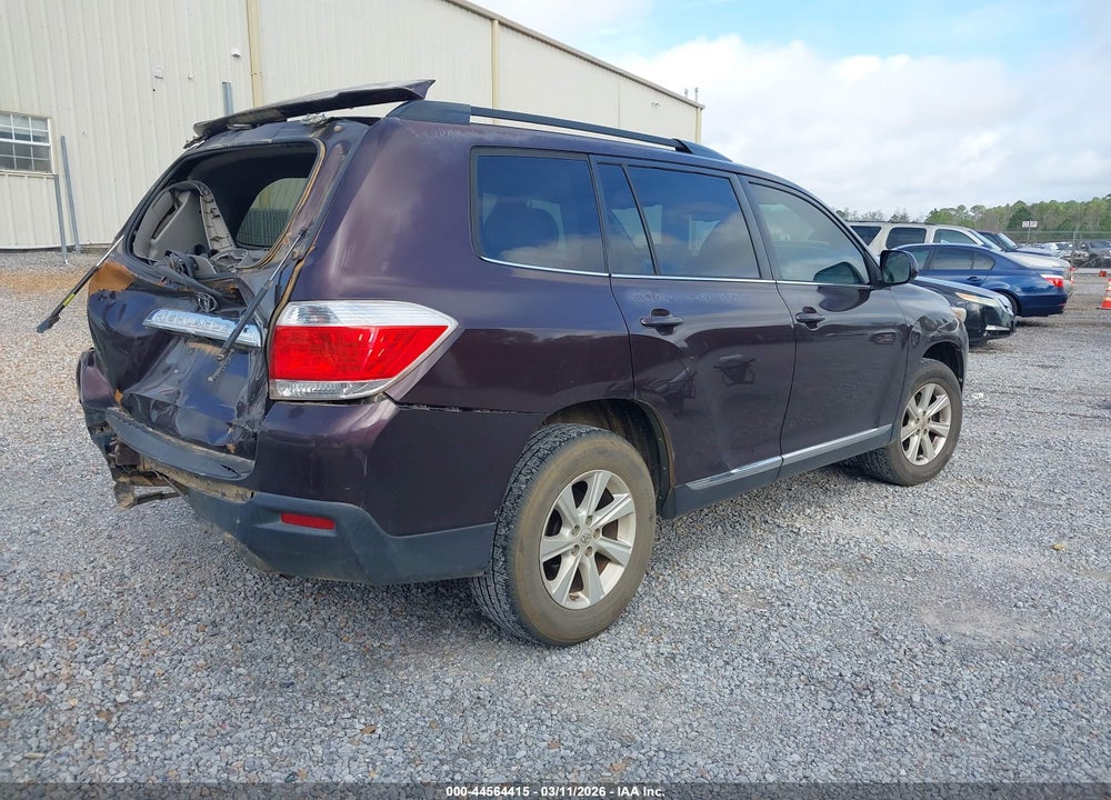 2013 TOYOTA HIGHLANDER PLUS/SE VIN: 5TDZK3EH0DS091596