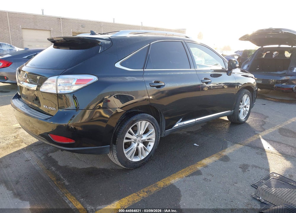 2010 LEXUS RX 450H VIN: JTJBC1BA5A2012398