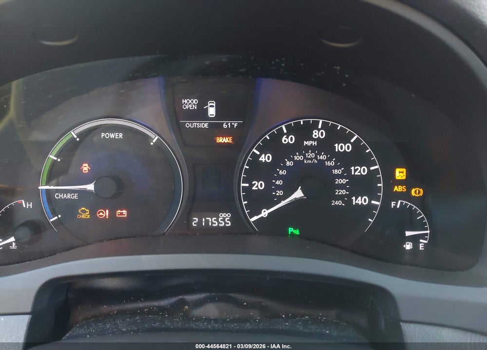 2010 LEXUS RX 450H VIN: JTJBC1BA5A2012398