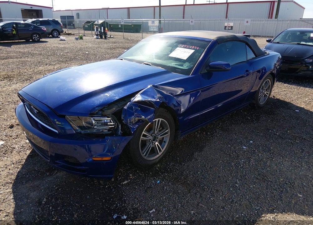 2013 FORD MUSTANG V6 PREMIUM VIN: 1ZVBP8EM4D5219435