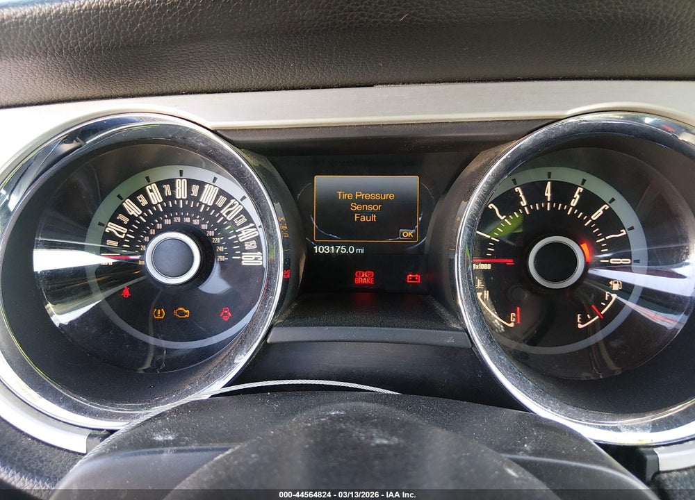 2013 FORD MUSTANG V6 PREMIUM VIN: 1ZVBP8EM4D5219435