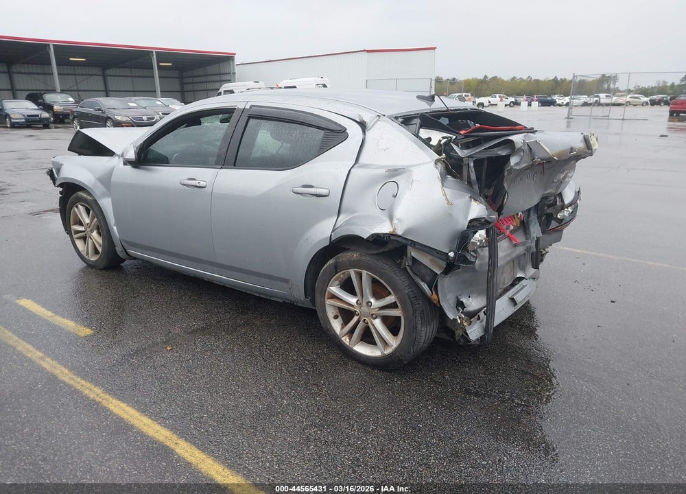 2013 DODGE AVENGER SXT VIN: 1C3CDZCG8DN772855