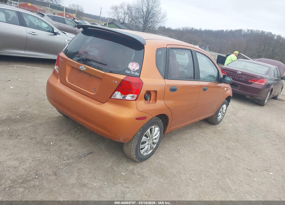 2007 CHEVROLET AVEO 5 LS VIN: KL1TD66607B754988
