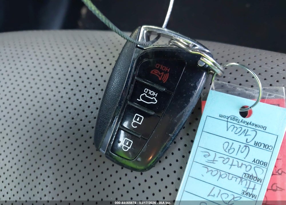 2017 HYUNDAI SANTA FE LIMITED VIN: KM8SN4HF6HU246190