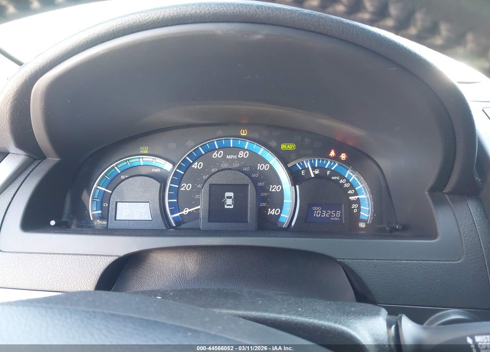 2013 TOYOTA CAMRY HYBRID XLE VIN: 4T1BD1FK6DU073332
