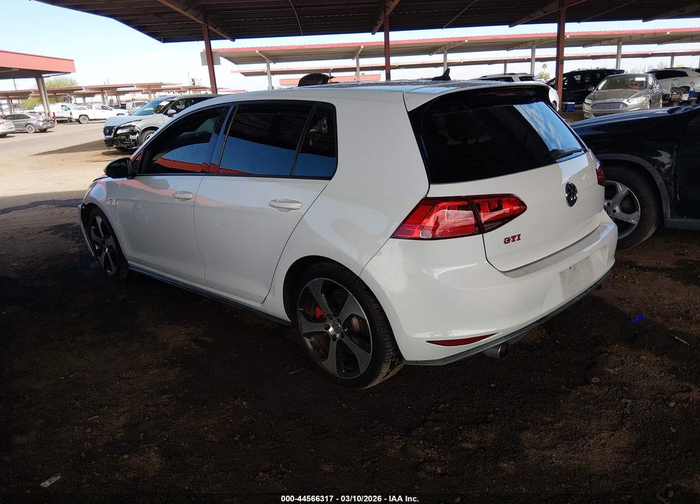 2017 VOLKSWAGEN GOLF GTI AUTOBAHN 4-DOOR/S 4-DOOR/SE 4-DOOR/SPORT 4-DOOR VIN: 3VW447AU2HM075983