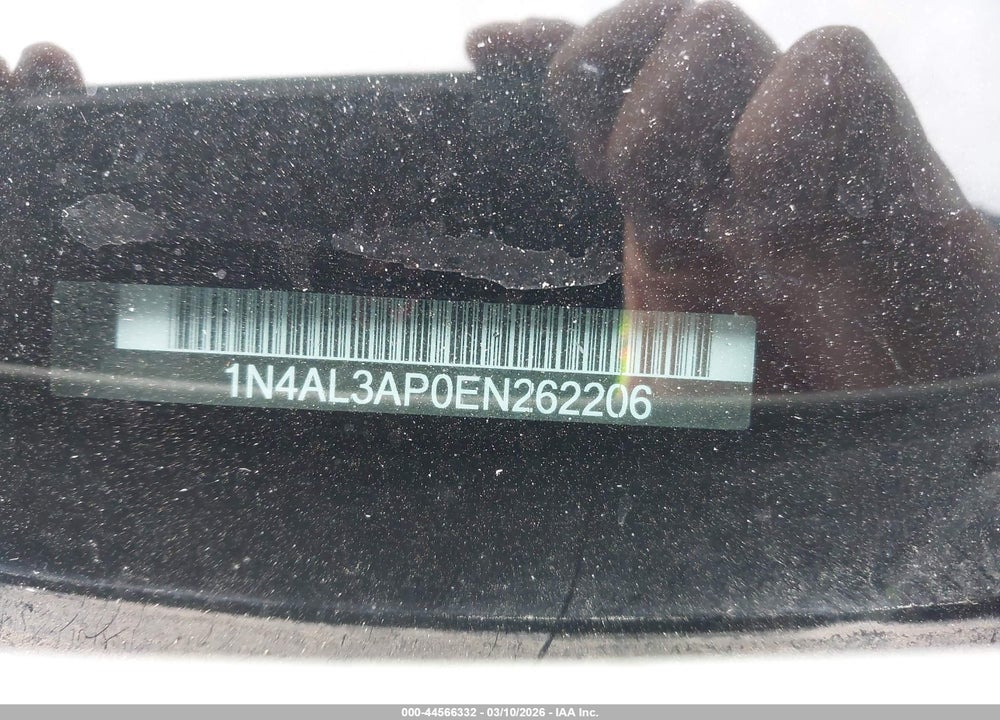2014 NISSAN ALTIMA 2.5 S VIN: 1N4AL3AP0EN262206