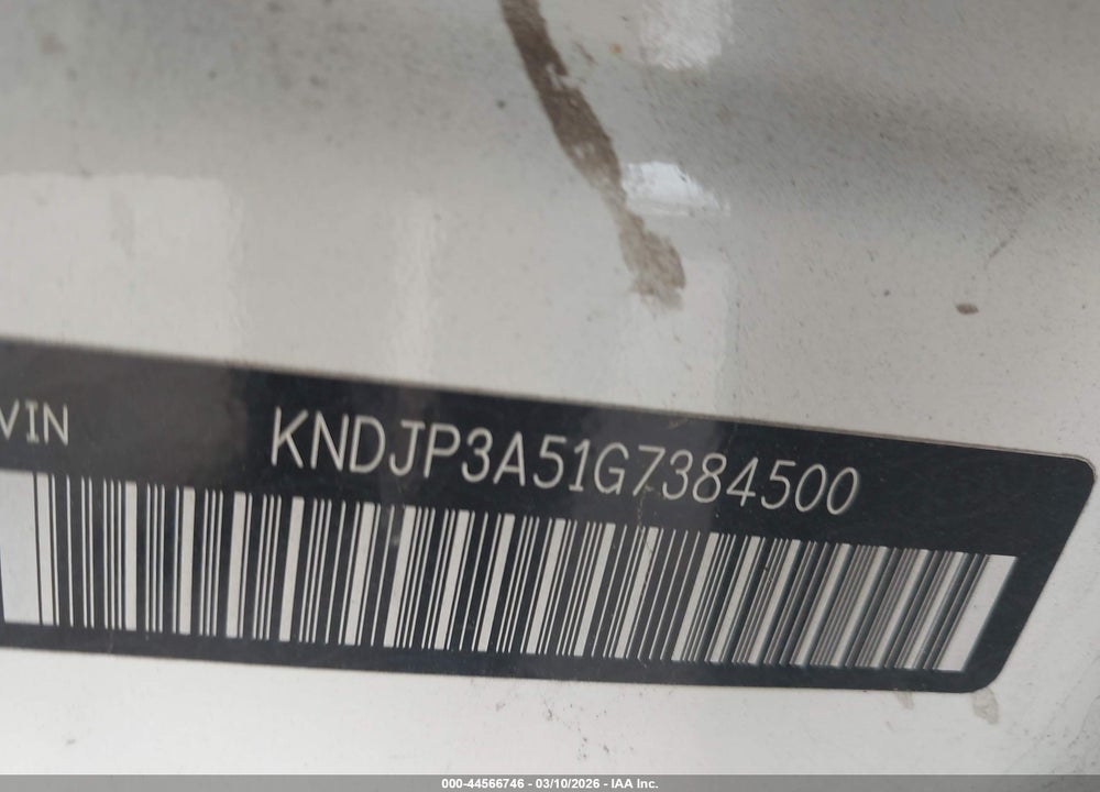 2016 KIA SOUL + VIN: KNDJP3A51G7384500