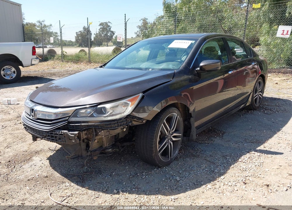2016 HONDA ACCORD SPORT VIN: 1HGCR2F57GA133216