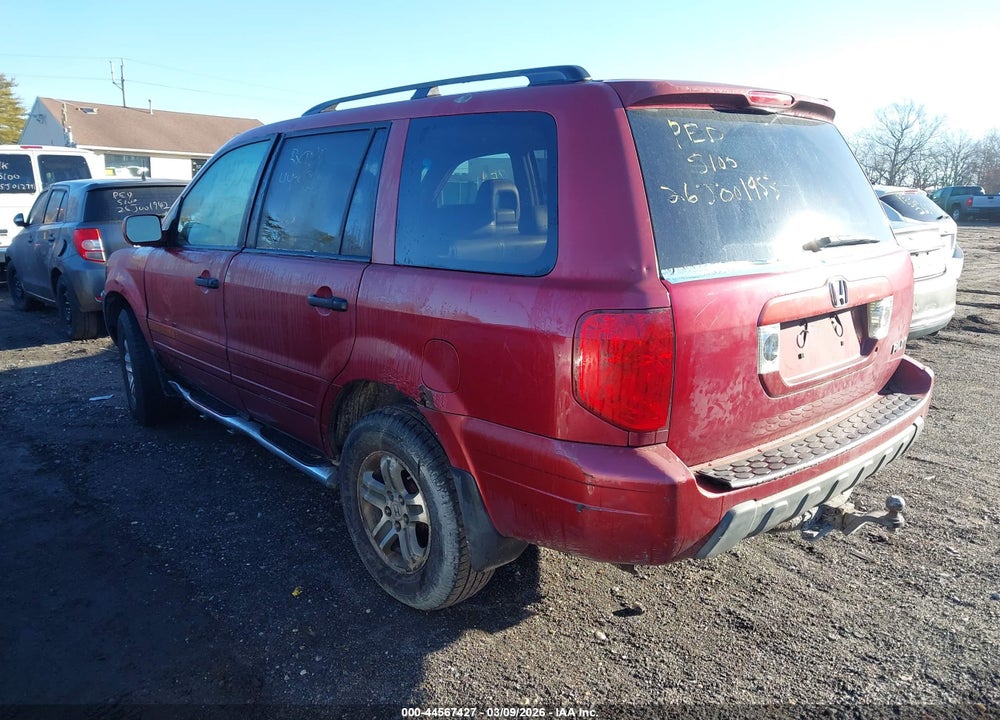 2005 HONDA PILOT EX-L VIN: 2HKYF18585H538205