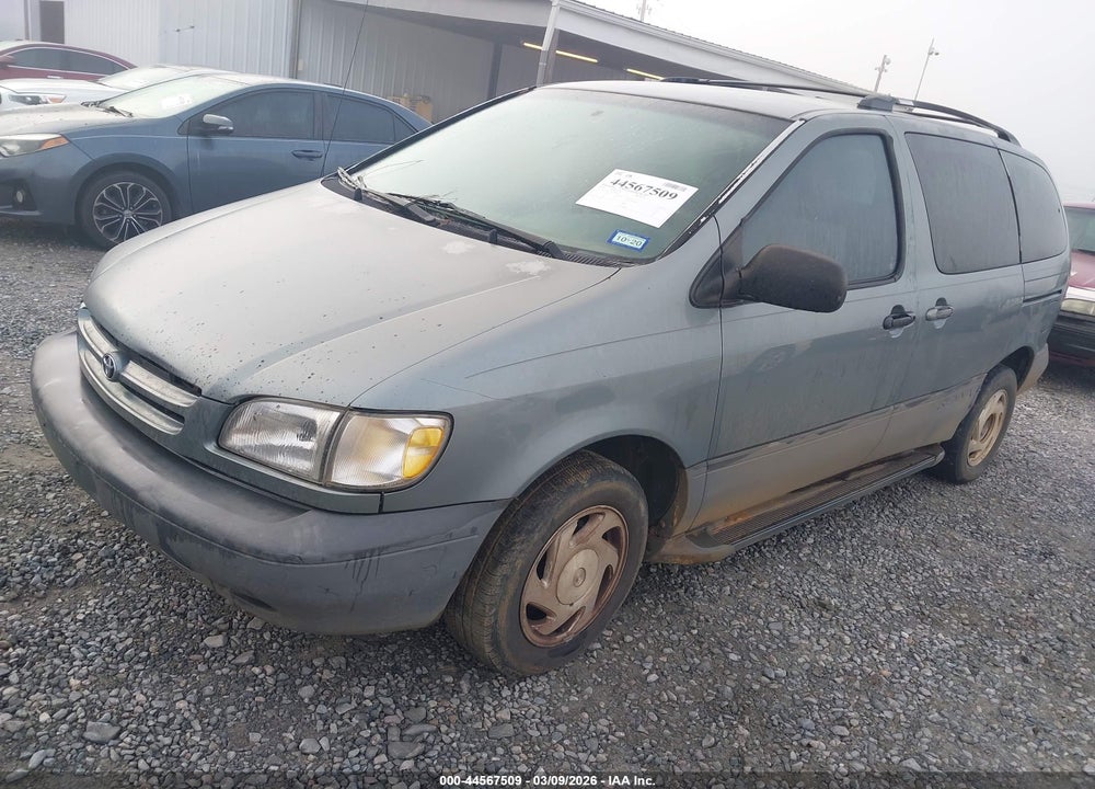 2000 TOYOTA SIENNA LE VIN: 4T3ZF13C5YU298585