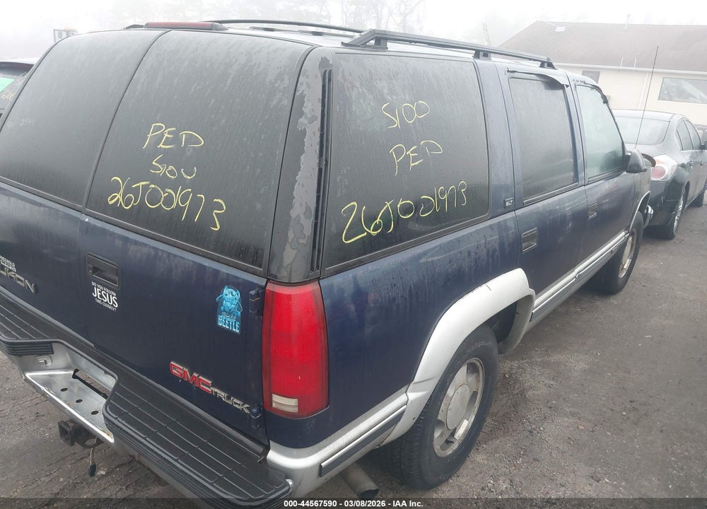 1996 GMC YUKON VIN: 1GKEK13R0TJ755345
