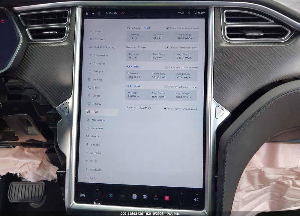 2017 TESLA MODEL X 100D/75D/90D VIN: 5YJXCBE20HF044041
