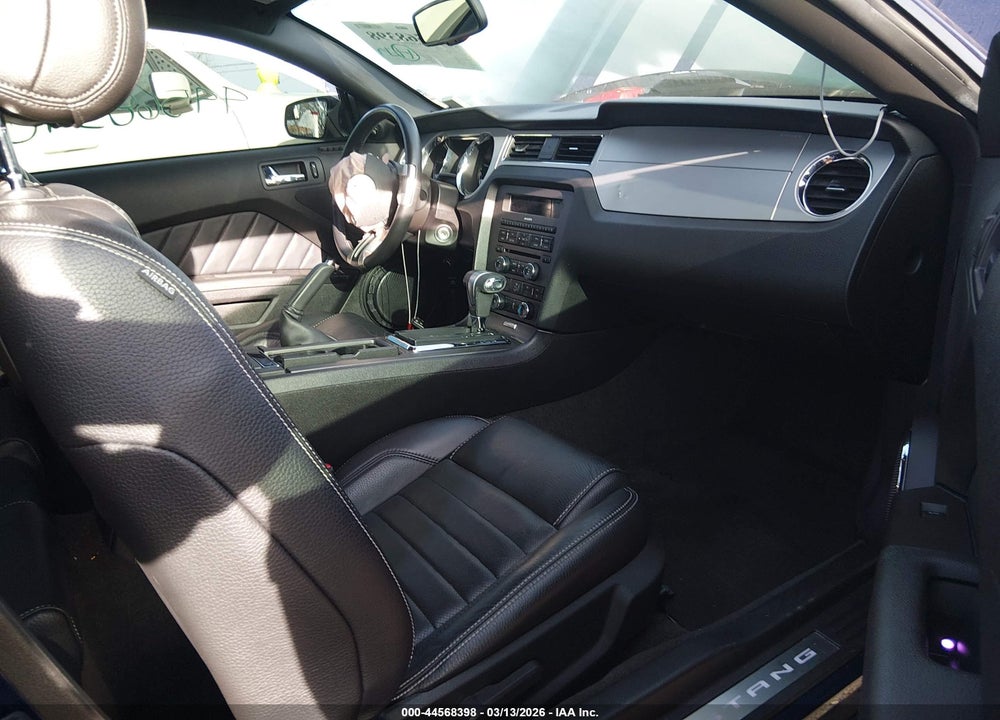 2012 FORD MUSTANG V6 PREMIUM VIN: 1ZVBP8AM7C5277544