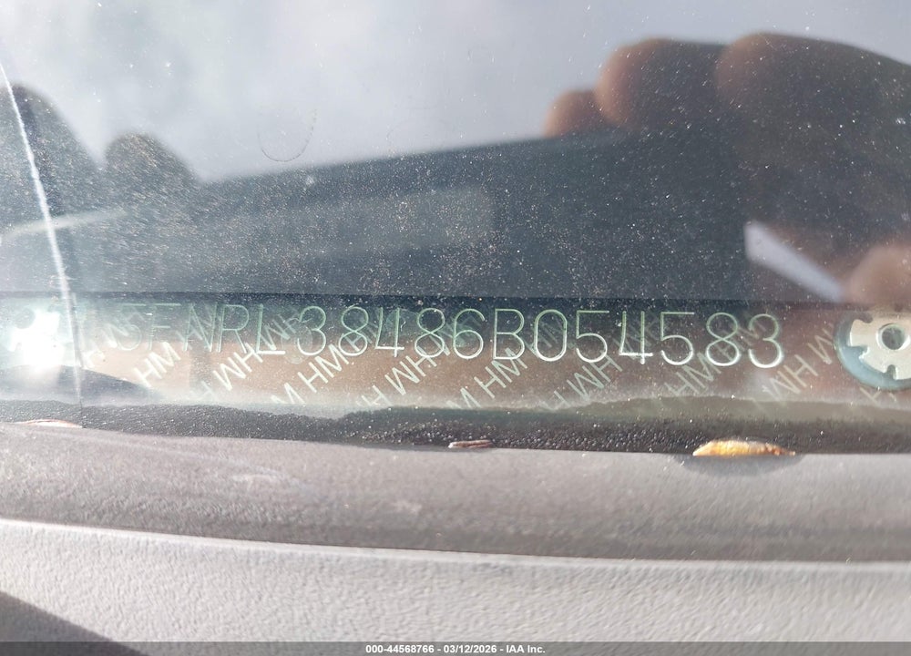 2006 HONDA ODYSSEY EX VIN: 5FNRL38486B054583