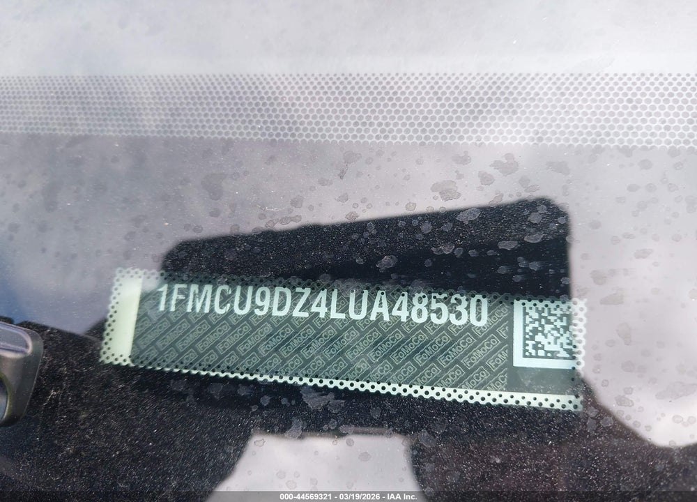 2020 FORD ESCAPE TITANIUM HYBRID VIN: 1FMCU9DZ4LUA48530