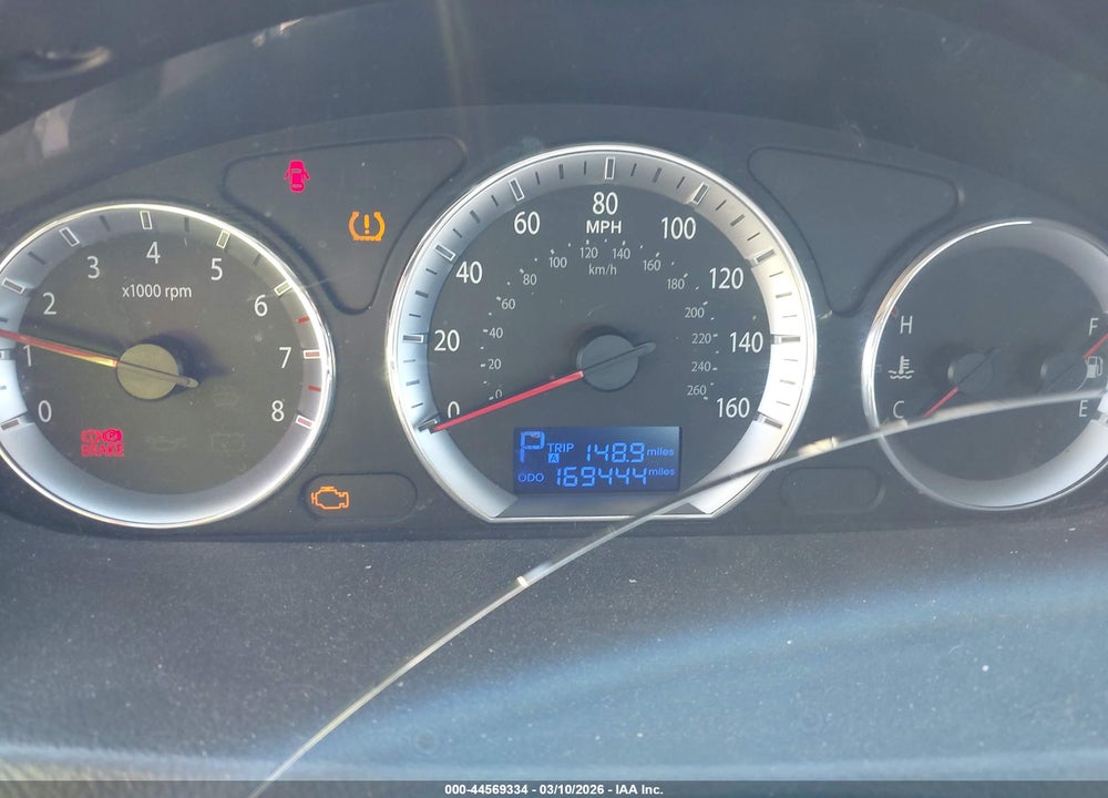 2009 HYUNDAI SONATA LIMITED V6 VIN: 5NPEU46F79H432601