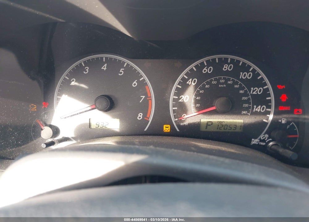 2009 TOYOTA COROLLA LE VIN: 2T1BU40E79C174540