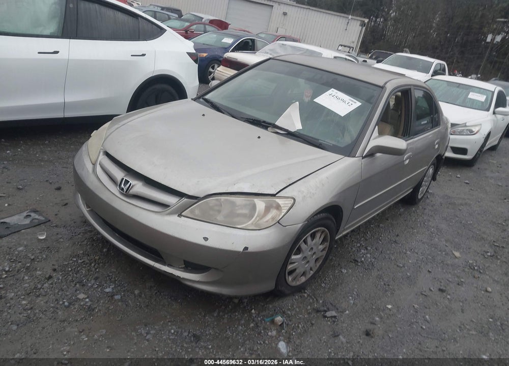 2005 HONDA CIVIC LX VIN: 2HGES16515H525985