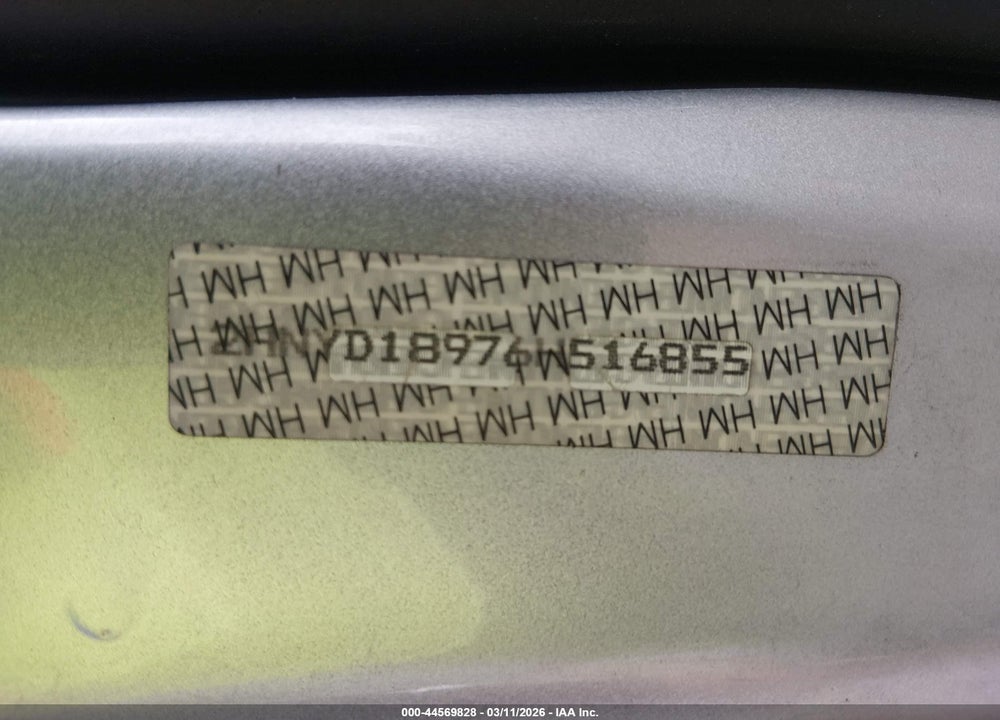 2006 ACURA MDX VIN: 2HNYD18976H516855