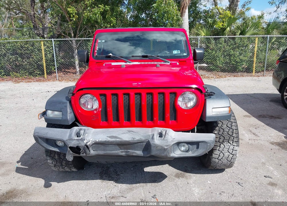 2018 JEEP WRANGLER UNLIMITED SPORT S 4X4 VIN: 1C4HJXDG6JW160205