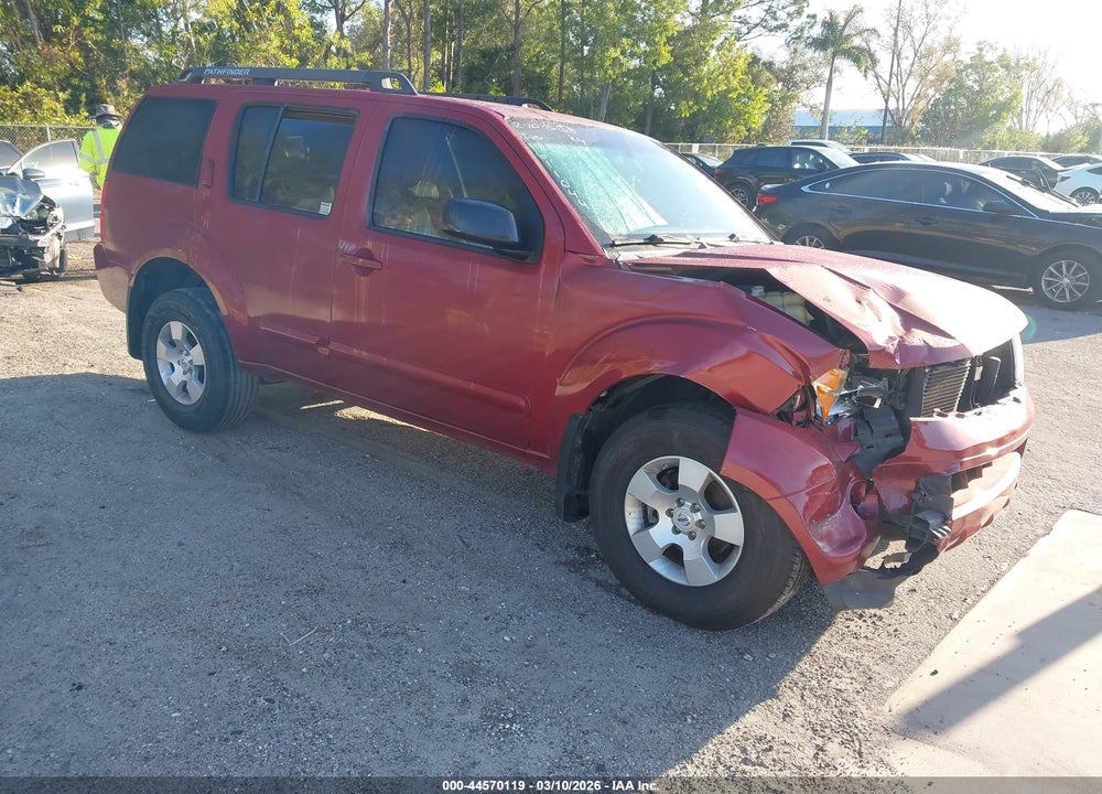 2007 NISSAN PATHFINDER S VIN: 5N1AR18U07C611044