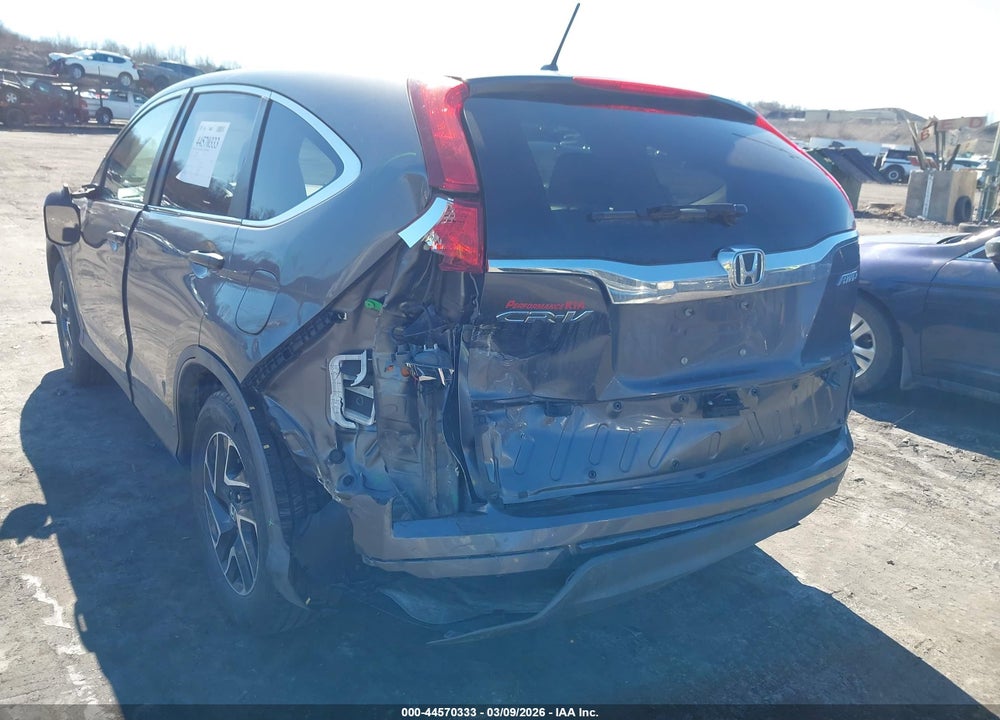 2016 HONDA CR-V SE VIN: 5J6RM4H42GL031148