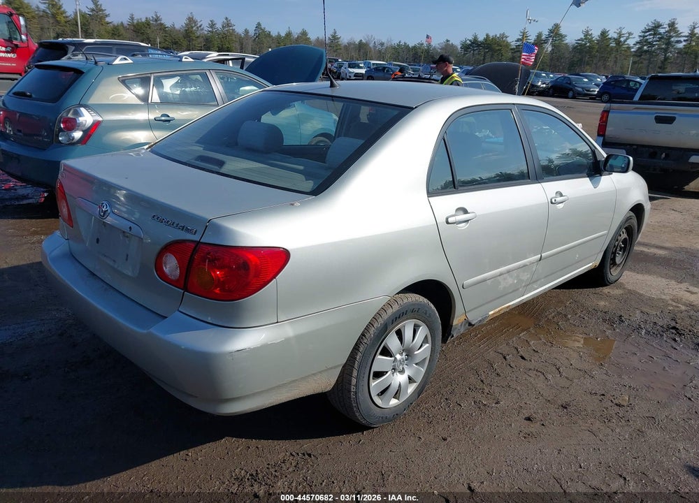 2004 TOYOTA COROLLA LE VIN: 2T1BR38E74C255501
