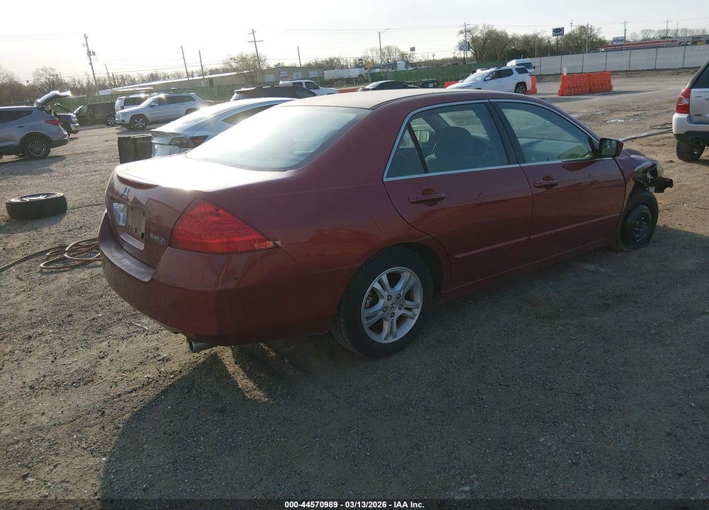2007 HONDA ACCORD 2.4 SE VIN: 1HGCM56317A165464
