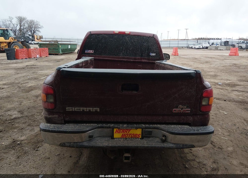 2003 GMC SIERRA 1500 SLE VIN: 1GTEC14T43Z340808
