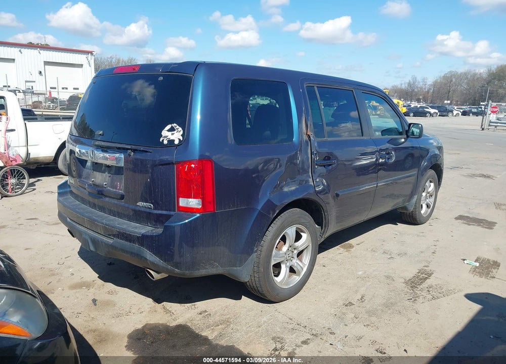 2012 HONDA PILOT EX-L VIN: 5FNYF4H73CB008125