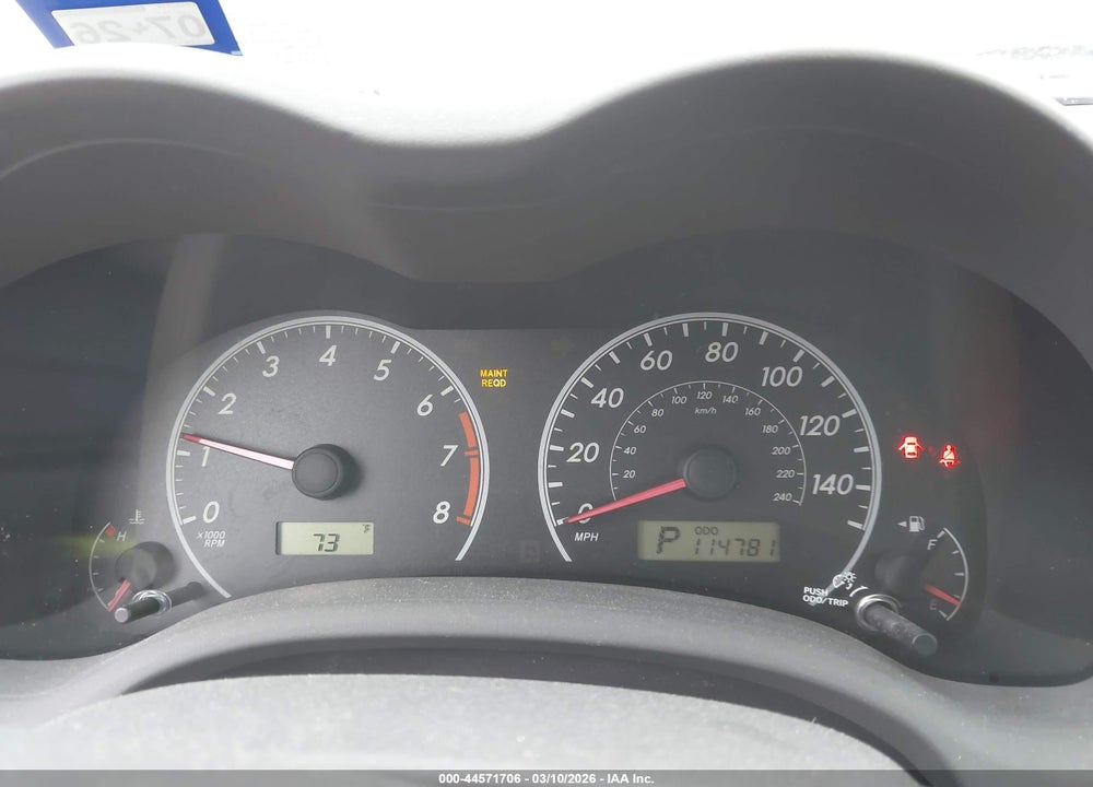 2010 TOYOTA COROLLA LE VIN: 2T1BU4EE6AC406140