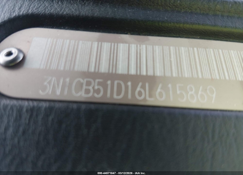 2006 NISSAN SENTRA 1.8S VIN: 3N1CB51D16L615869